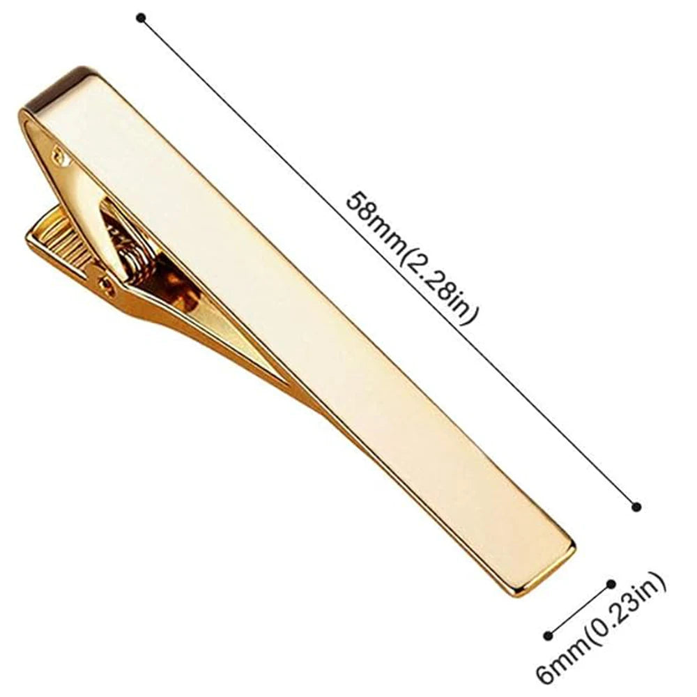BeClassic™ Luxury Tie Clip Set – Elegant Square-Edge Design for Business & Weddings.