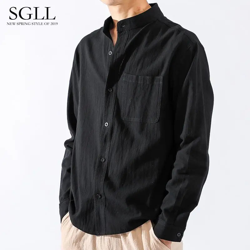 BeClassic™ Cotton-Linen Japanese Shirt – Lightweight Ethnic Style for Casual Elegance.