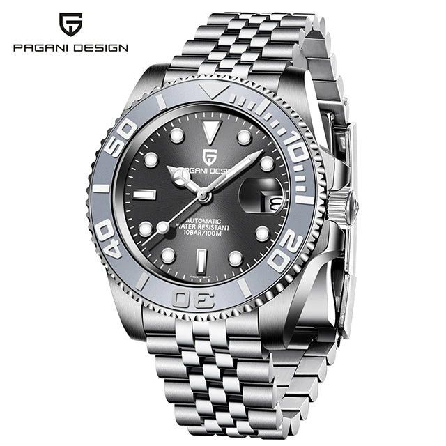 BeClassic™ PAGANI DESIGN V3 – 40MM Luxury Automatic Watch with Ceramic Bezel & AR-Coated Sapphire Glass.