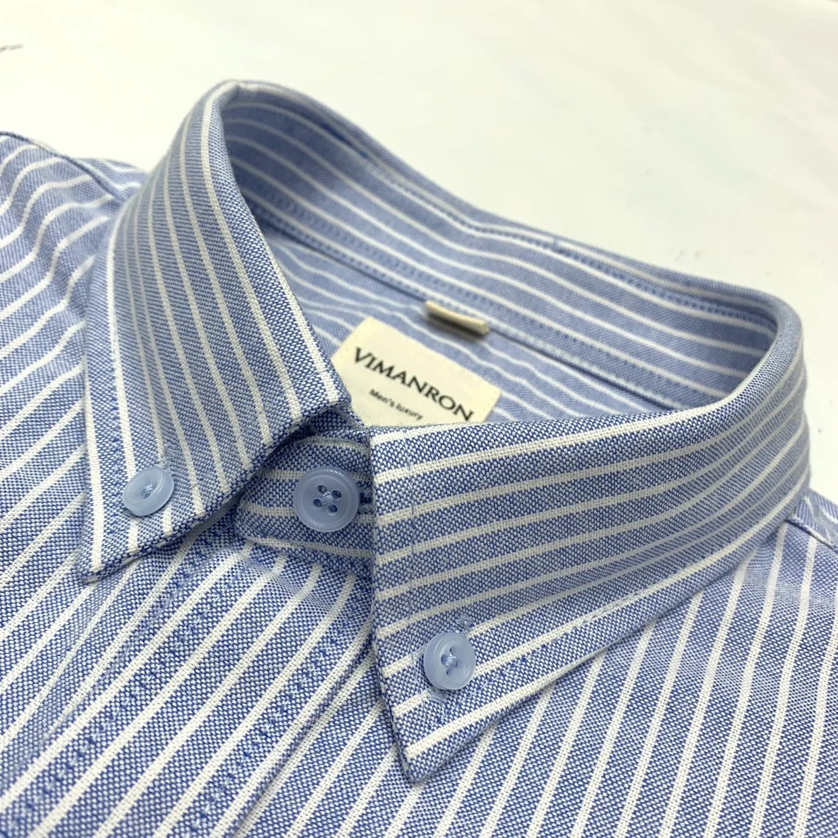 BeClassic Oxford Heritage Striped Cotton Shirt – Retro Japanese Inspired