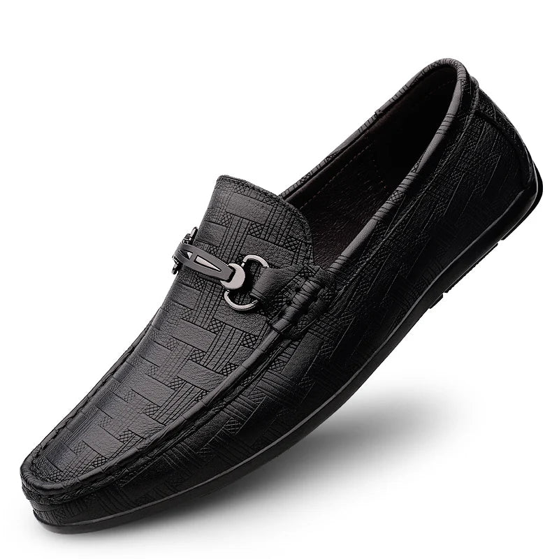 BeClassic™ 2025 Black Leather Loafers – High-Quality Designer Comfort & Style.
