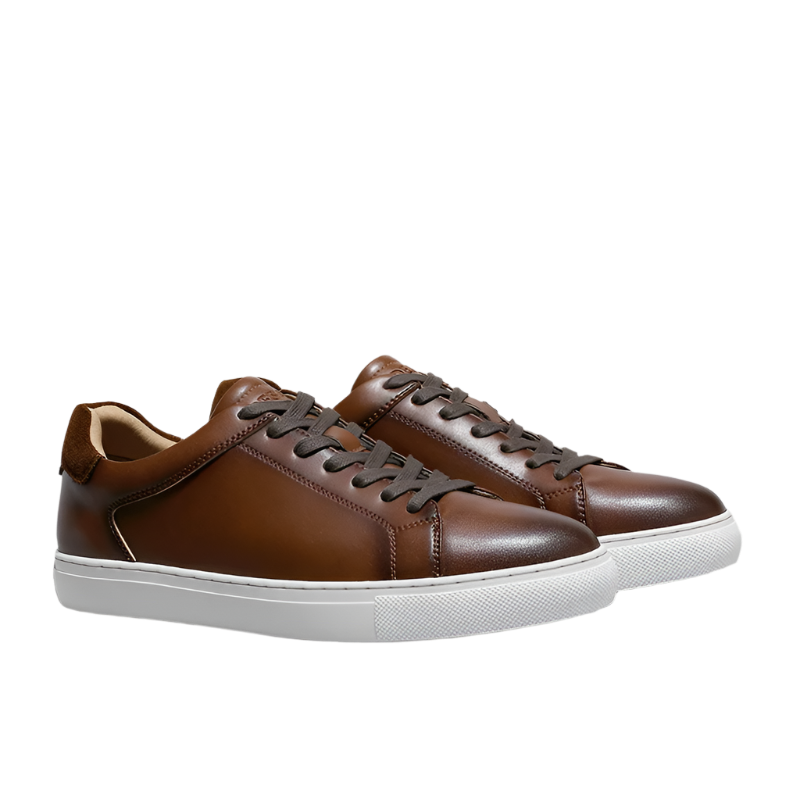 BeClassic™ DESAI Full-Grain Leather Sneakers – Unisex White Casuals in Premium Finish, Size Up to 13.