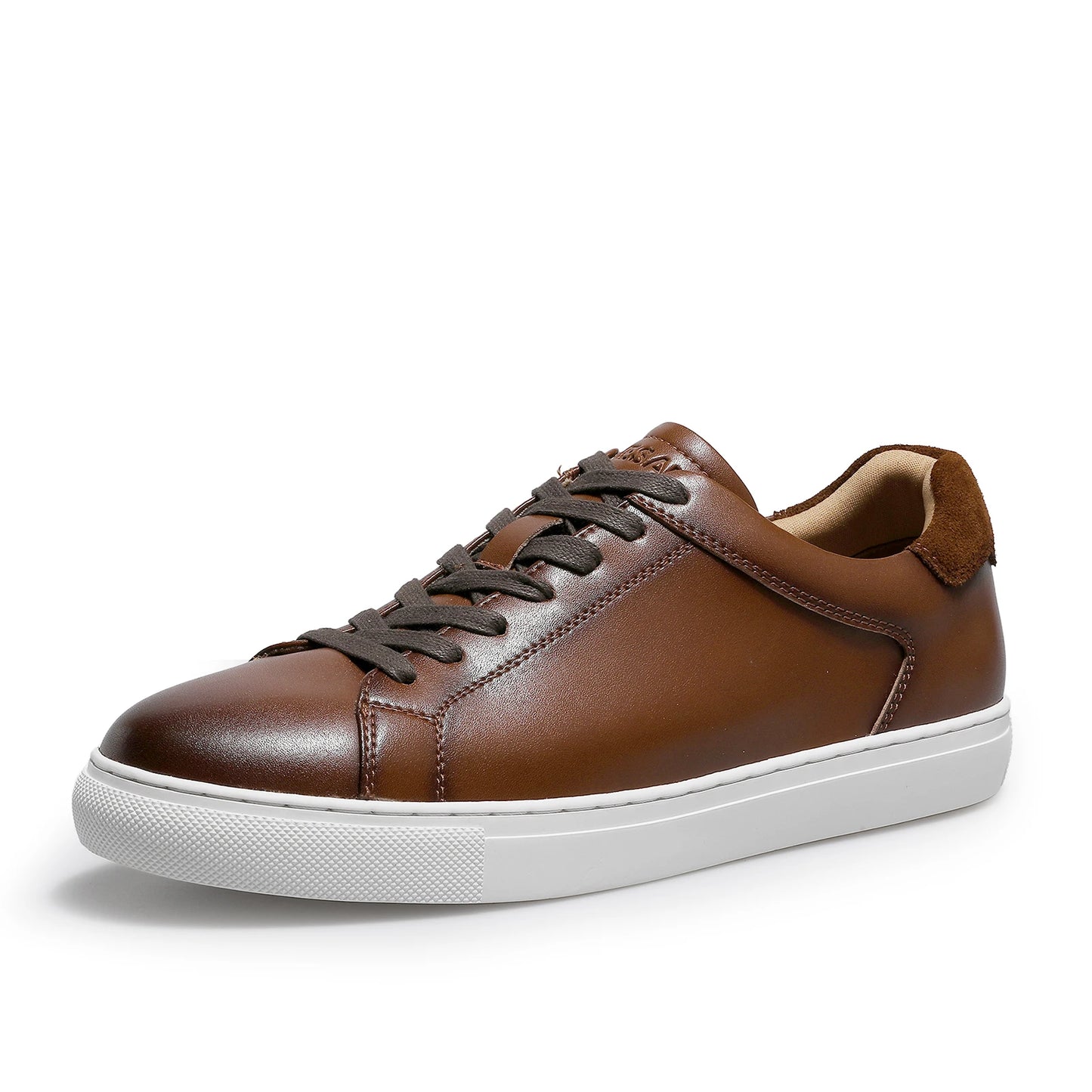 BeClassic™ DESAI Full-Grain Leather Sneakers – Unisex White Casuals in Premium Finish, Size Up to 13.