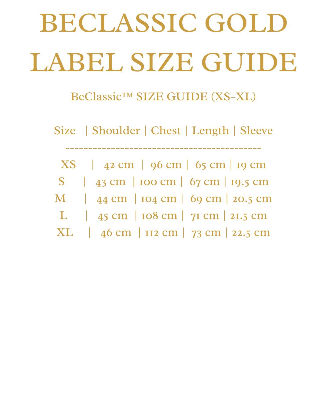Size Guide for BeClassic™ Retro Knit Striped Polo – Light Luxury Short Sleeve Shirt for Effortless Summer Style.