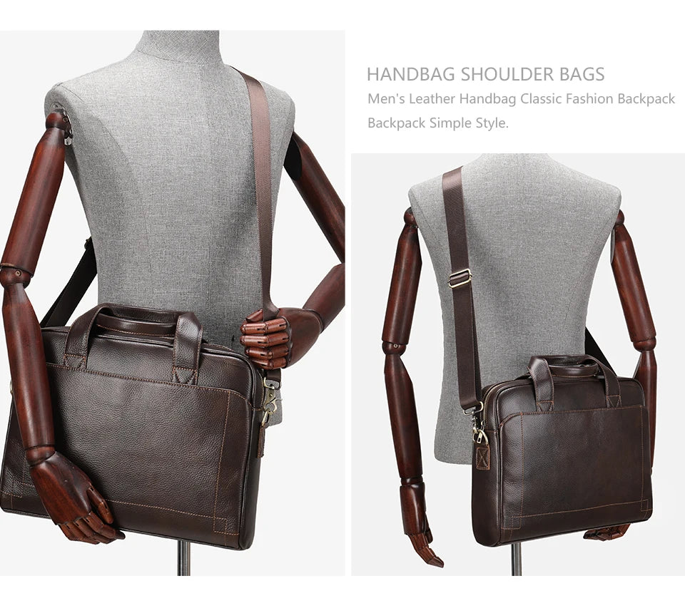 BeClassic Monoco Genuine Leather Briefcase – Executive Carry