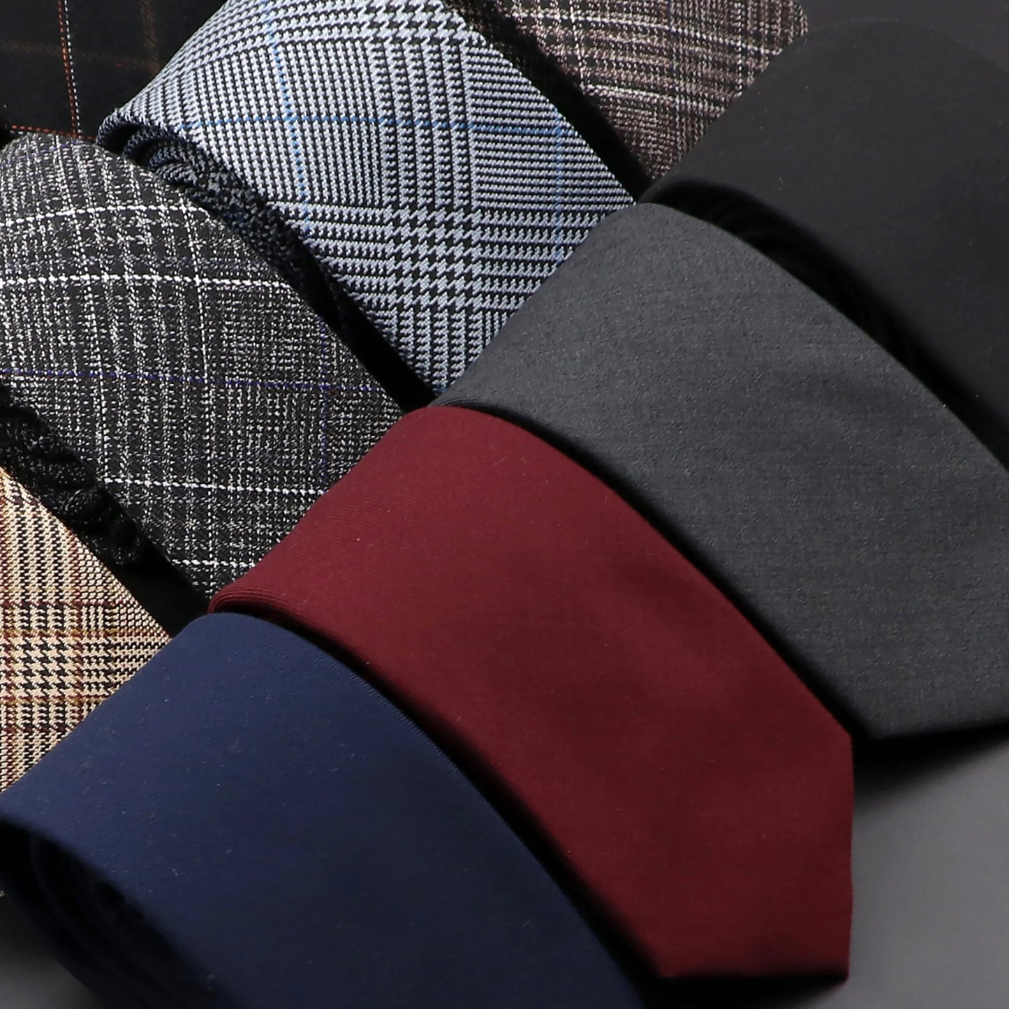 BeClassic™ Handmade Slim Plaid Tie – Classic 6cm Cotton & Cashmere Design.