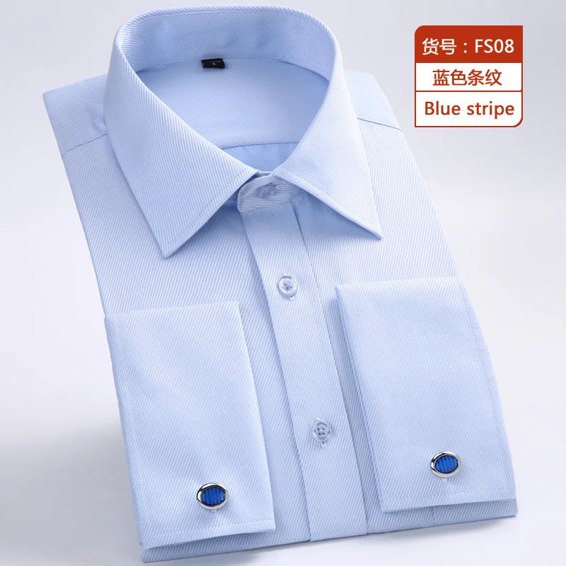 BeClassic Monoco French Cuff Dress Shirt – Timeless White