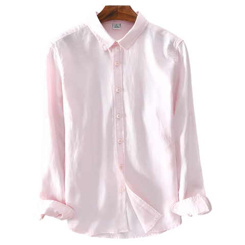 BeClassic™ Italian 100% Linen Shirt – Elegant Long-Sleeve Classic in 5 Colors.