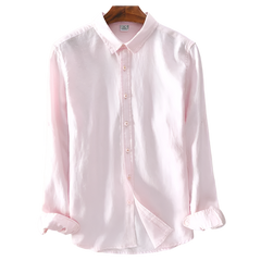 BeClassic™ Italian 100% Linen Shirt – Elegant Long-Sleeve Classic in 5 Colors.