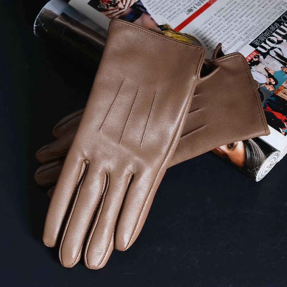 BeClassic Women’s Sheepskin Leather Gloves – Winter Warmth & Elegance
