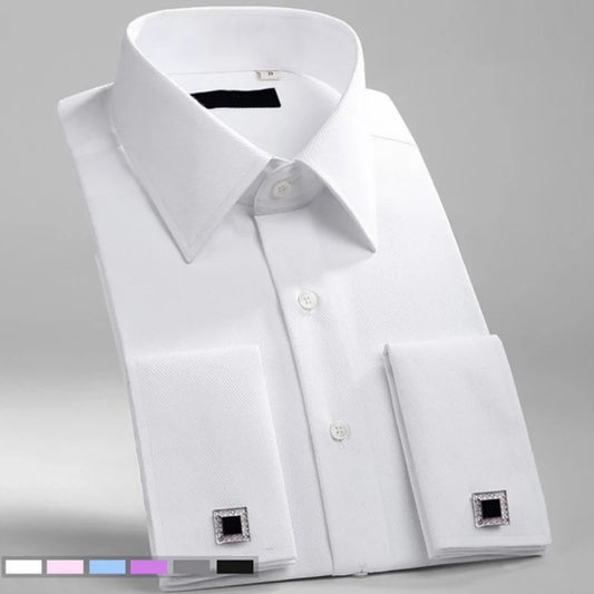 BeClassic Monoco French Cuff Dress Shirt – Timeless White