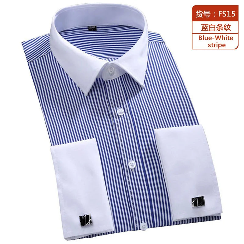 BeClassic Monoco French Cuff Dress Shirt – Timeless White