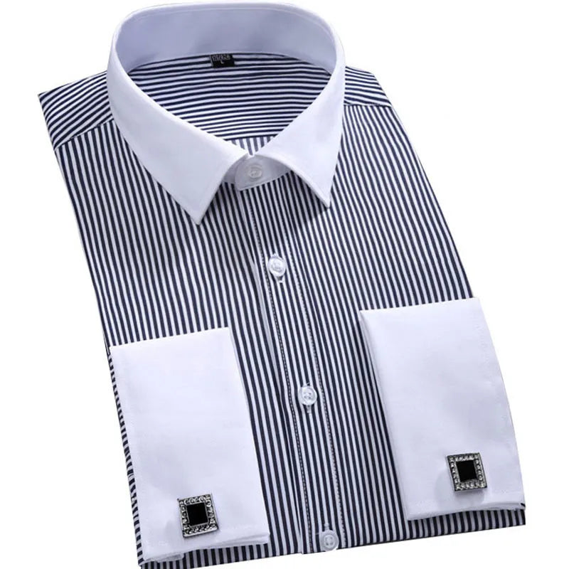 BeClassic Monoco French Cuff Dress Shirt – Timeless White