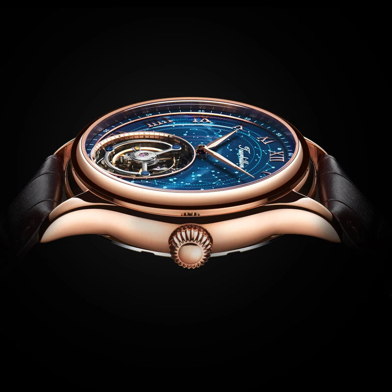 BeClassic™ AESOP Tourbillon – Mechanical Masterpiece with Starry Sky Dial & Authentic Tourbillon Movement.