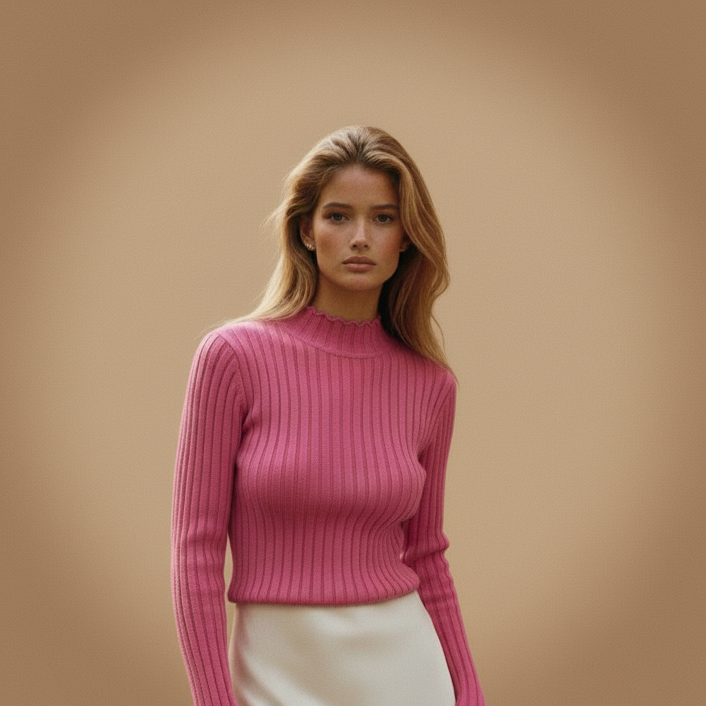 Autumn Winter Knitted Ribbed Turtleneck Sweater Women Clothes 2025 Long Sleeve Slim Basic Pullover Woman Sweaters Solid Tops