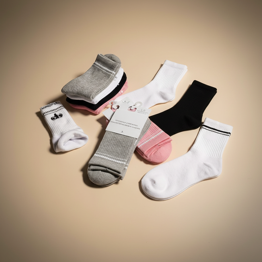 BeClassic Unisex Retro Cotton Yoga & Sports Socks – Autumn/Winter Edition