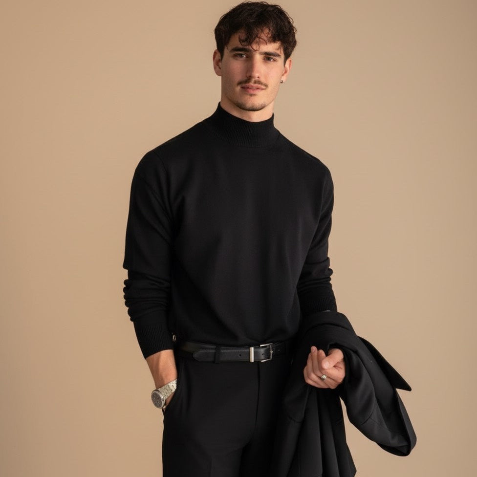 BeClassic™ Men's Extra-Long Wool Trench Coat – Classic, Thick & Warm Winter Jacket