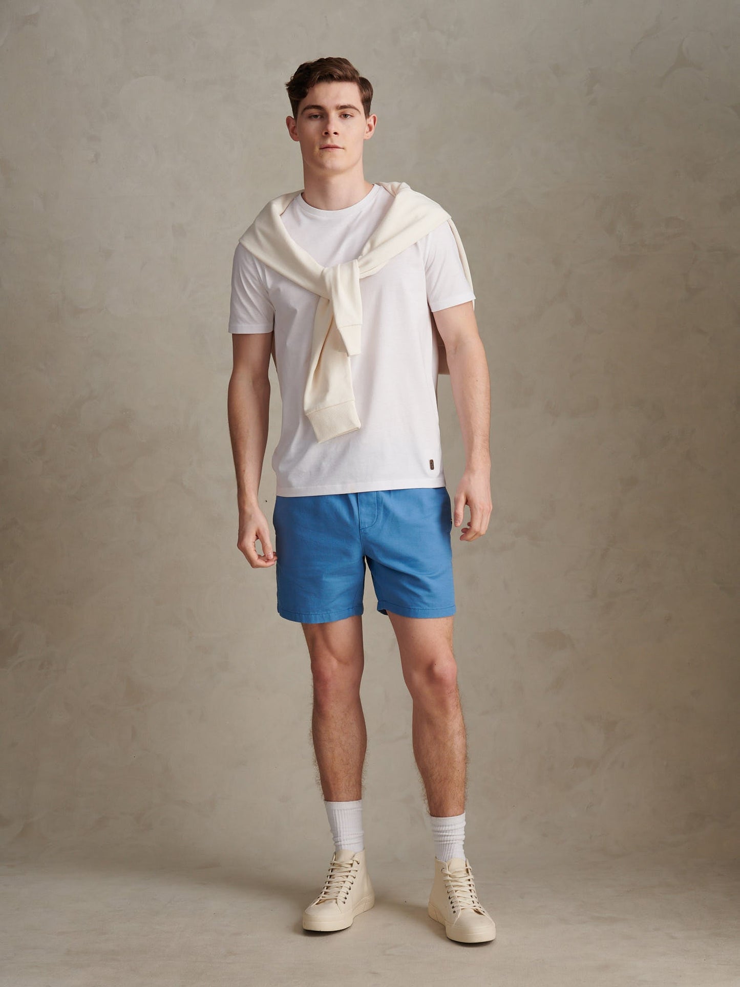 Mens Comfort Waist Classic Chino Shorts Riviera