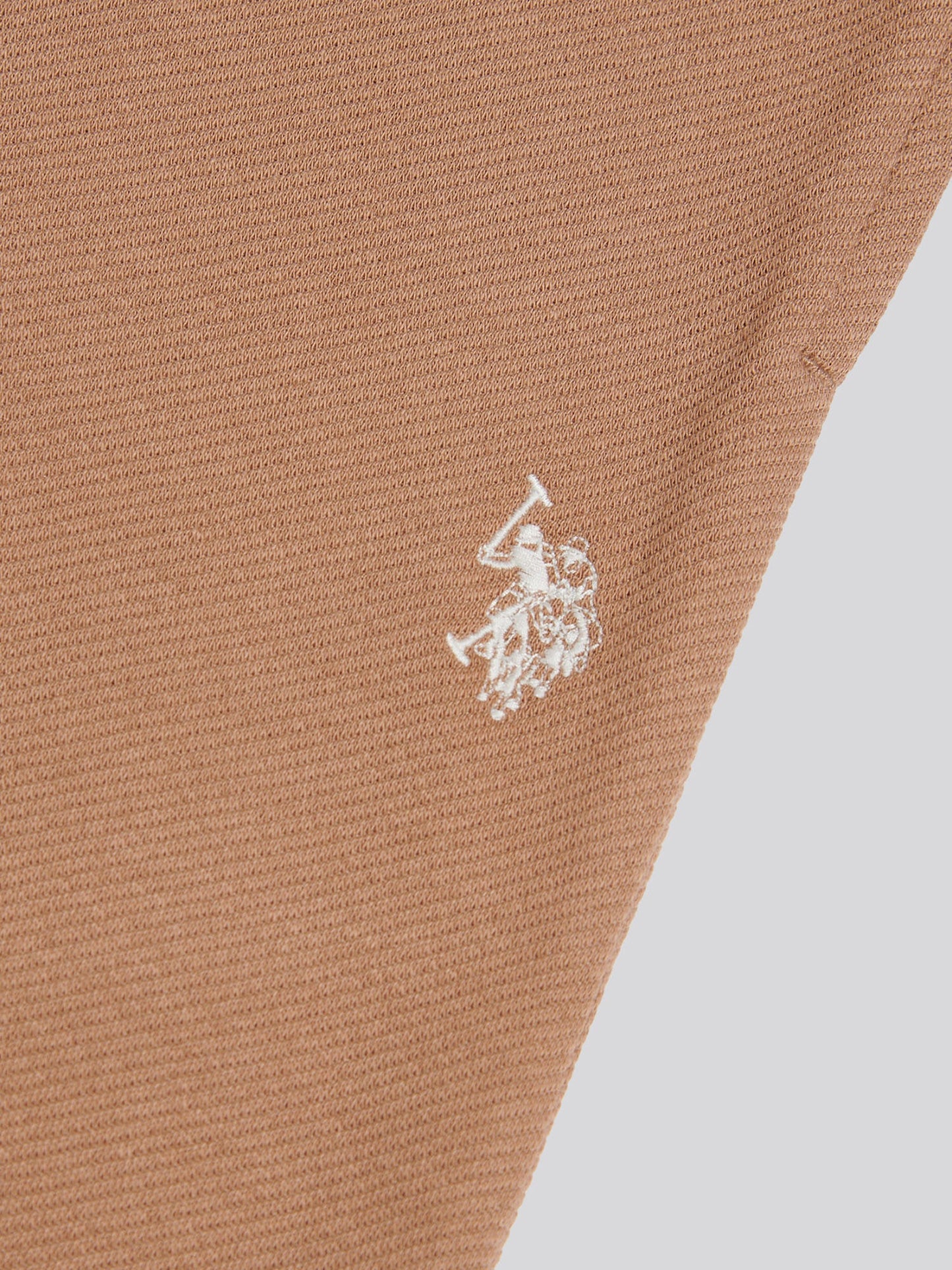 Mens Twill Texture Jersey Short Burro