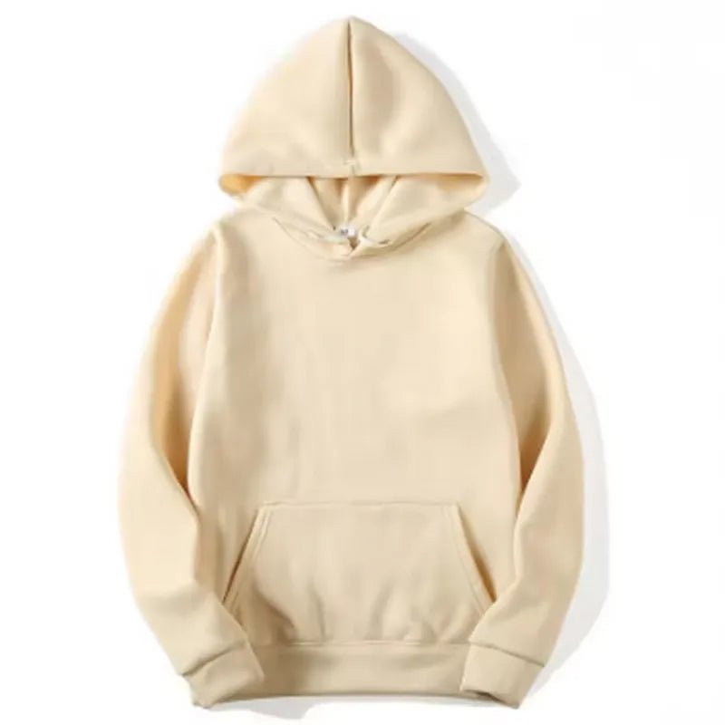 New style unisex autumn and winter casual hooded sweatshirt sportswear men's top solid color hooded sportswear men's wear