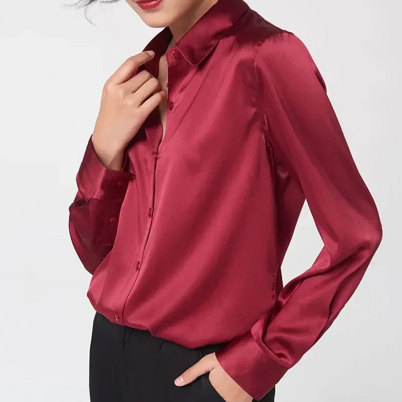 BeClassic Monoco Mulberry Silk Blouse – Grace in Motion