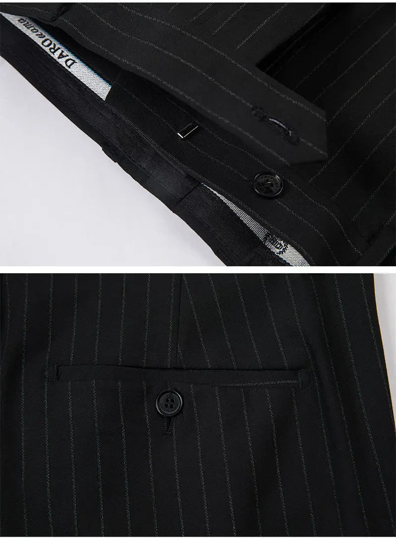 BeClassic™ 2025 Beige Double-Breasted Suit – Slim-Fit Two-Piece Tuxedo for Weddings & Refined Occasions.