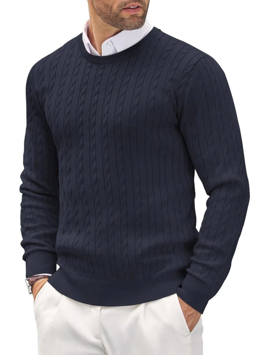 BeClassic Monoco Cable Knit Pullover – Timeless Comfort