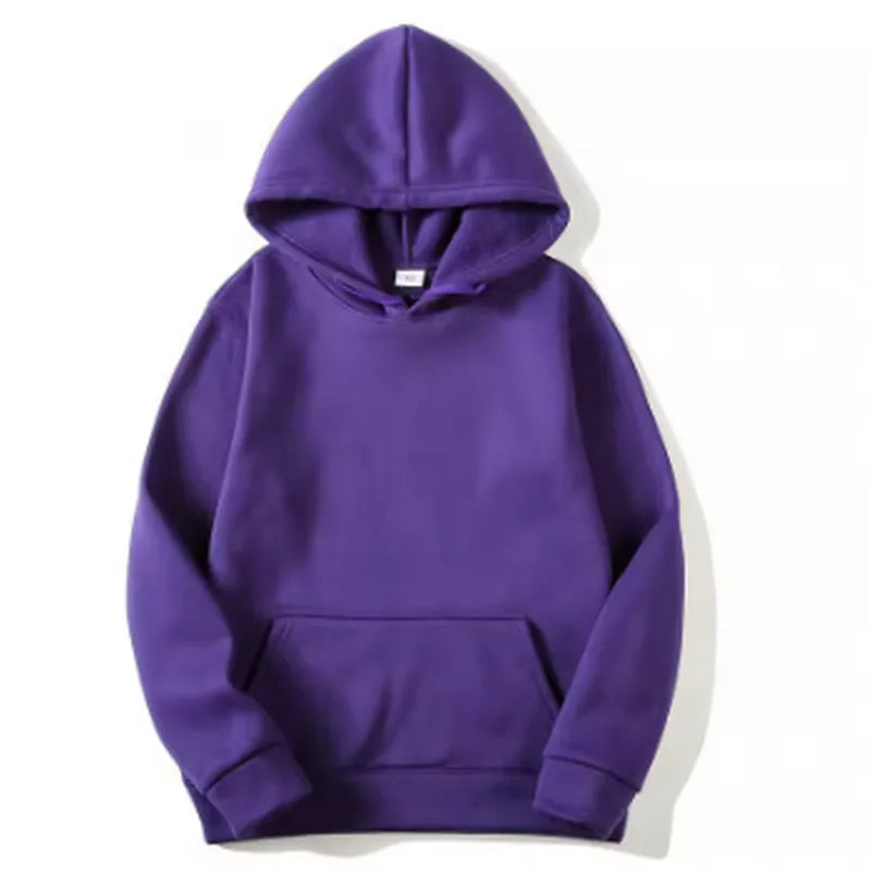 New style unisex autumn and winter casual hooded sweatshirt sportswear men's top solid color hooded sportswear men's wear