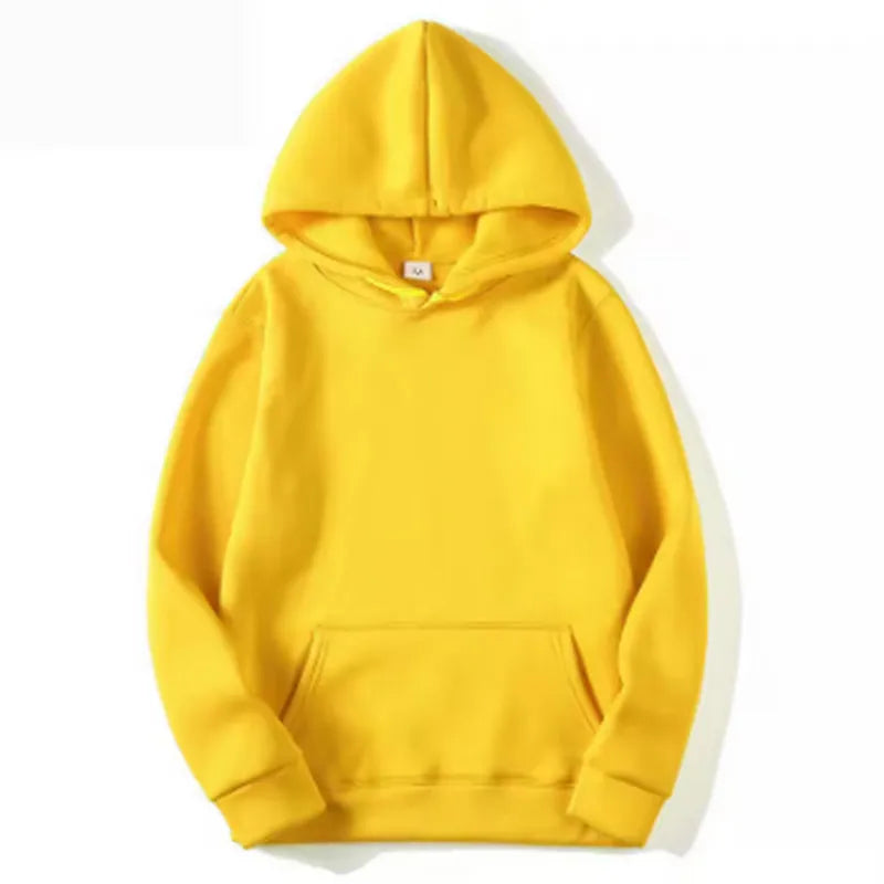 New style unisex autumn and winter casual hooded sweatshirt sportswear men's top solid color hooded sportswear men's wear
