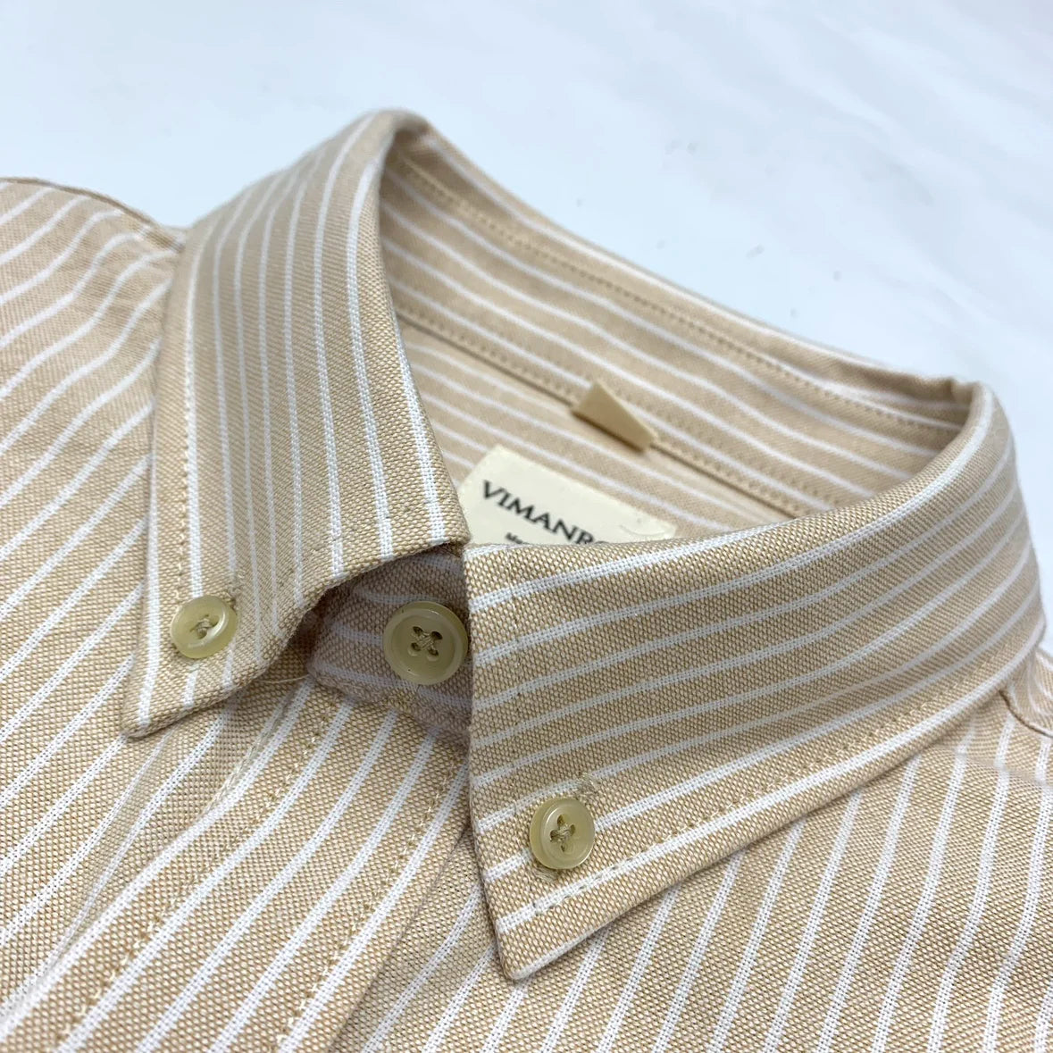 BeClassic Oxford Heritage Striped Cotton Shirt – Retro Japanese Inspired