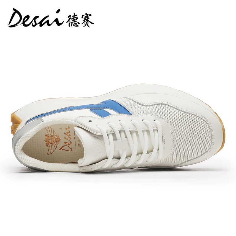 BeClassic™ DESAI Leather Sneakers – Lightweight, Breathable Designer Casuals for Everyday Style.