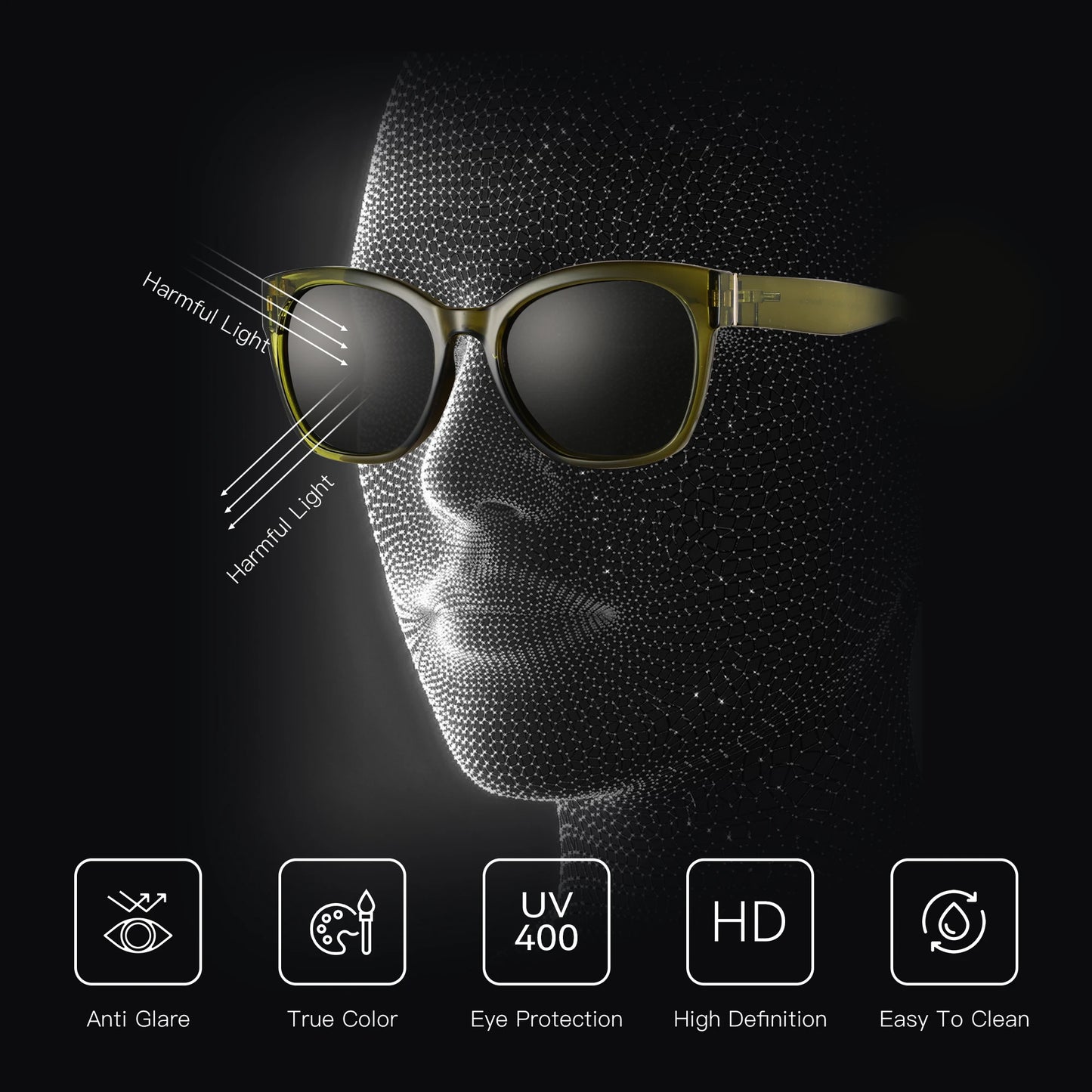 BeClassic Monoco Butterfly Sunglasses – Riviera Noir