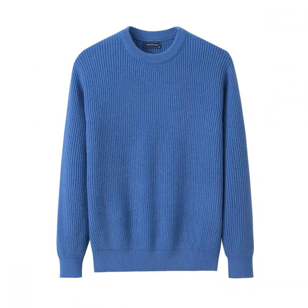 BeClassic™ Knit Long Sleeve Polo – Casual O-Neck Sweater for Refined Everyday Style.