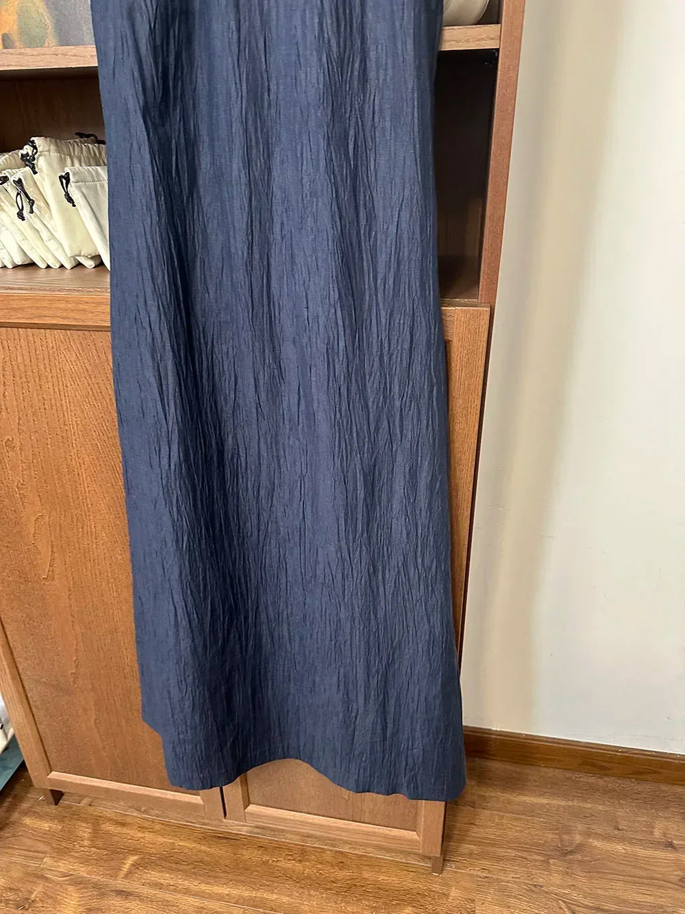 BeClassic Monoco Retro Linen-Cotton Dress – Ocean Breeze