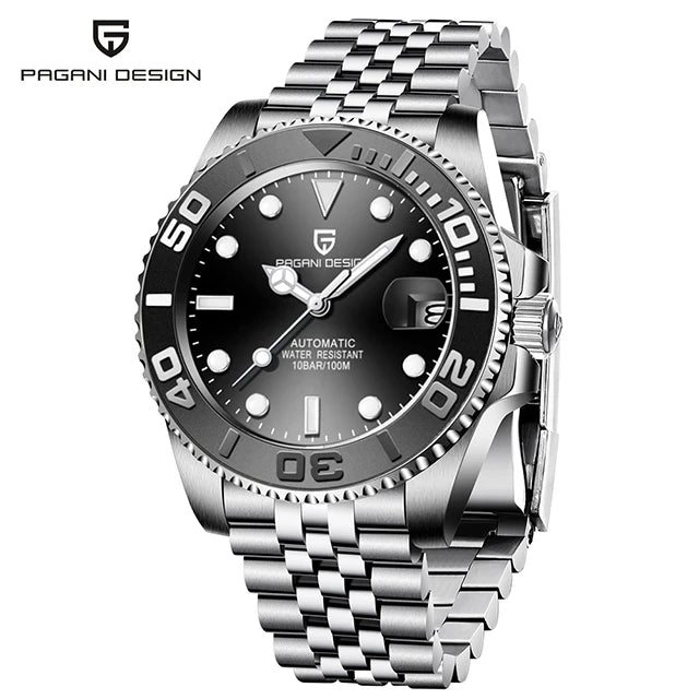 BeClassic™ PAGANI DESIGN V3 – 40MM Luxury Automatic Watch with Ceramic Bezel & AR-Coated Sapphire Glass.