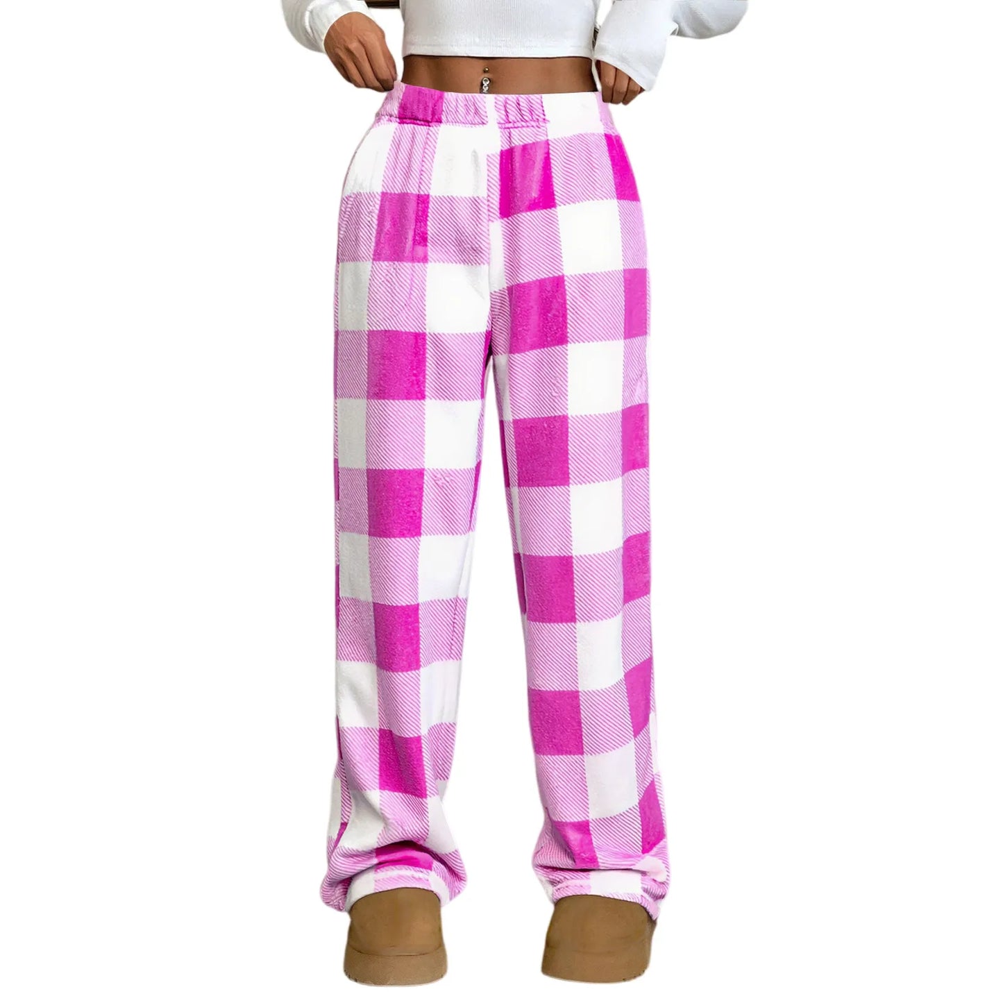 BeClassic Women’s Plush Plaid Pajama Pants – Winter Comfort Edition