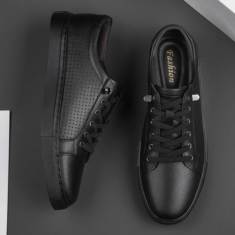 BeClassic™ Soft Cow Leather Sneakers – Trendy White Comfort for Summer in Extended Sizes.