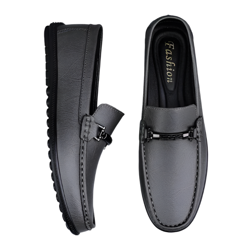 BeClassic™ Handmade Blue Leather Loafers – Luxury Slip-Ons for Business & Casual Wear.