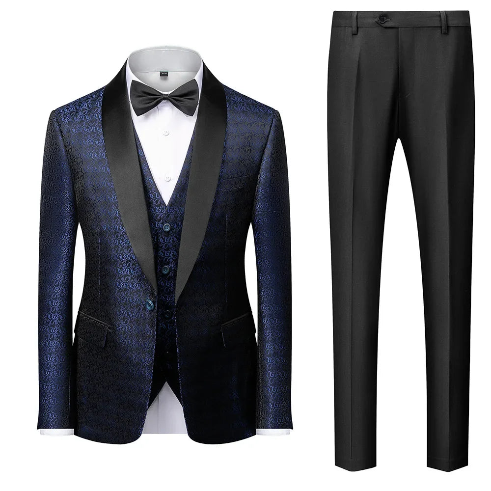 BeClassic™ Premium Three-Piece Suit – Sleek Slim-Fit Style for Weddings & Business Elegance.