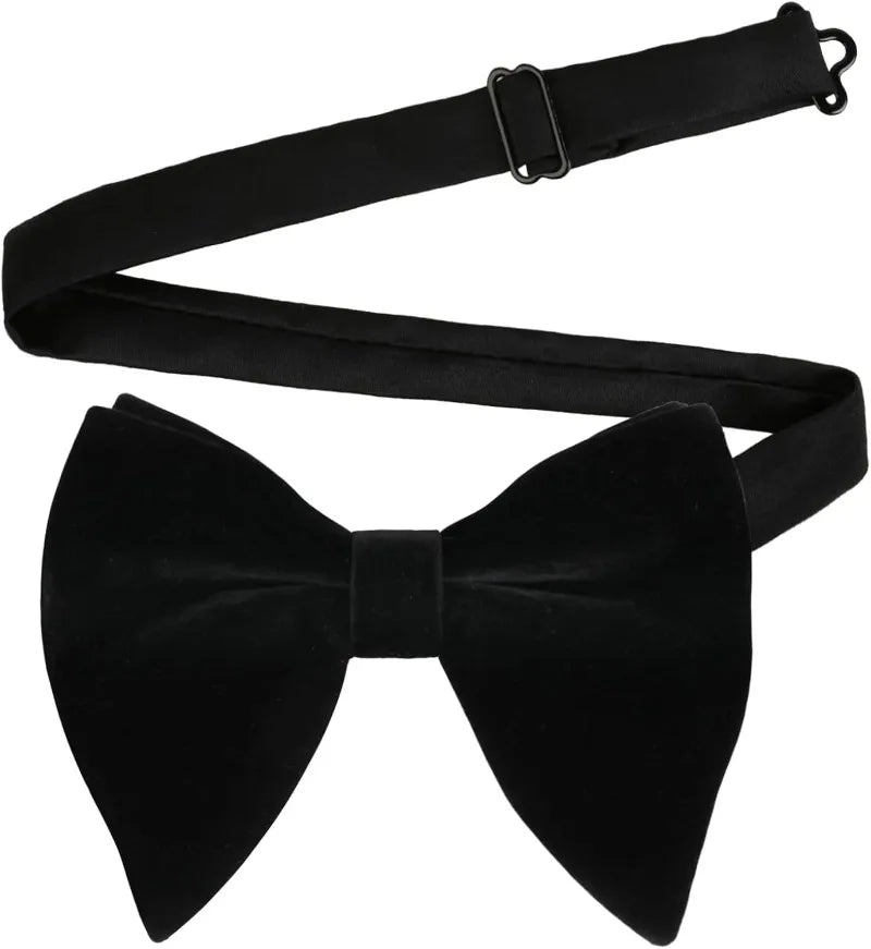 BeClassic Monoco Velvet Bow Tie – Black Signature