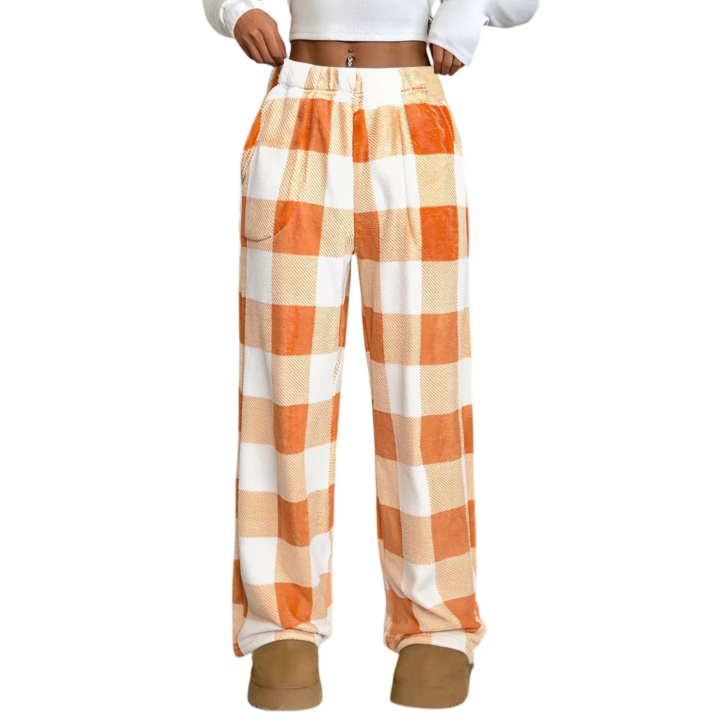 BeClassic Women’s Plush Plaid Pajama Pants – Winter Comfort Edition
