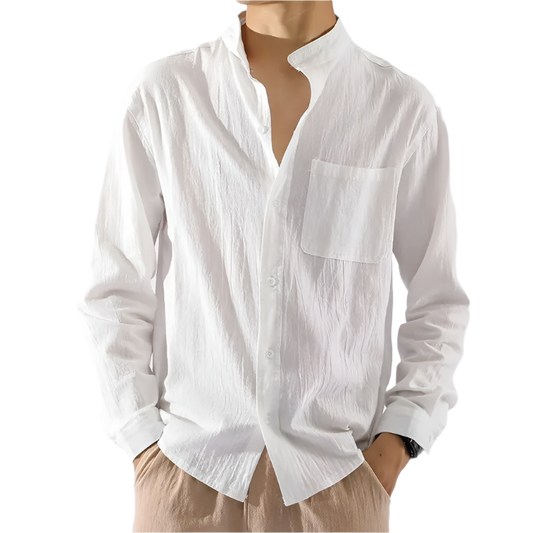 BeClassic™ Cotton-Linen Japanese Shirt – Lightweight Ethnic Style for Casual Elegance.
