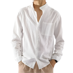 BeClassic™ Cotton-Linen Japanese Shirt – Lightweight Ethnic Style for Casual Elegance.