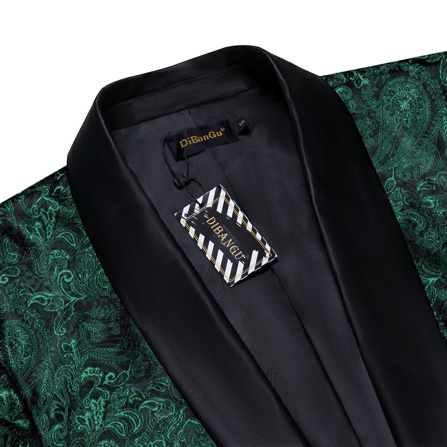 BeClassic™ Paisley Luxe Blazer – Bold Green, Red & Silver Statement Jacket for Weddings & Banquets.