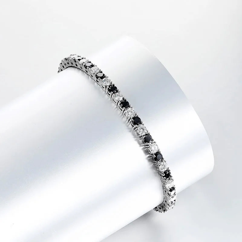 BeClassic Monoco Moissanite Tennis Bracelet – Midnight Gradient