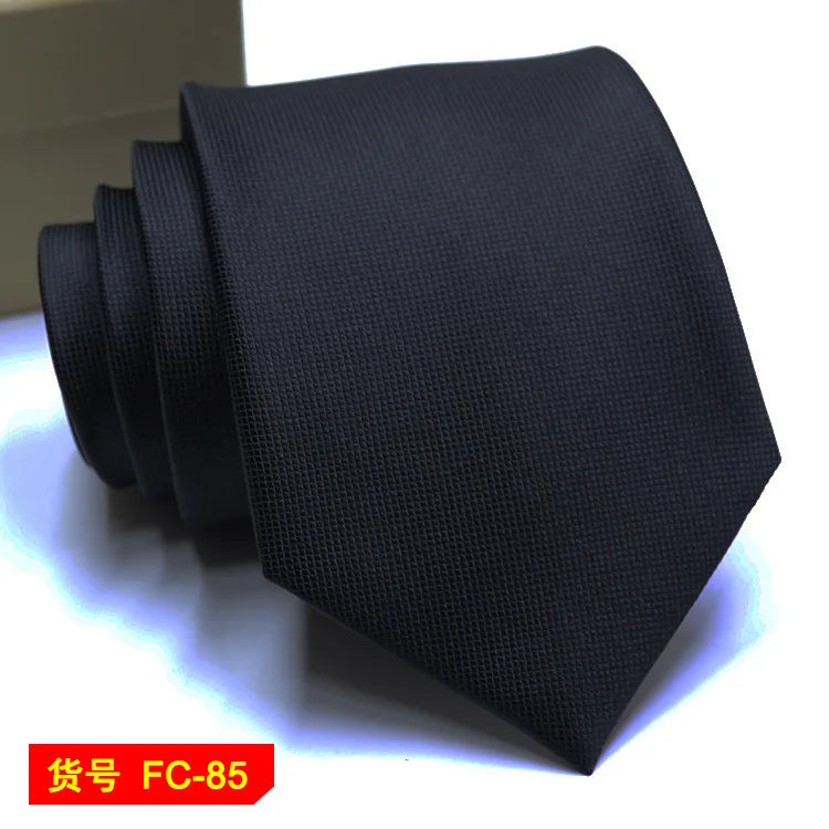 67 Styles Men's Ties Solid Color Stripe Flower Floral 7-8cm Jacquard Necktie Accessories Daily Wear Cravat Wedding Party Gift