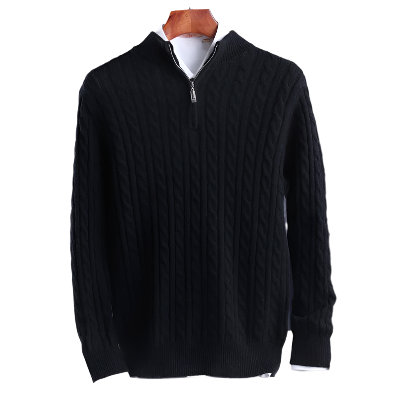 BeClassic™ 2025 Pure Wool Sweater – Classic English Style Pullover for Refined Autumn & Winter Wear.