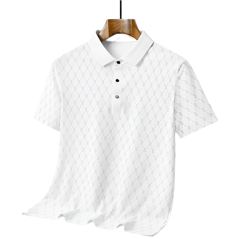 BeClassic™ 2025 Ice Silk Polo – High-End Short Sleeve for Light Business & Casual Wear.