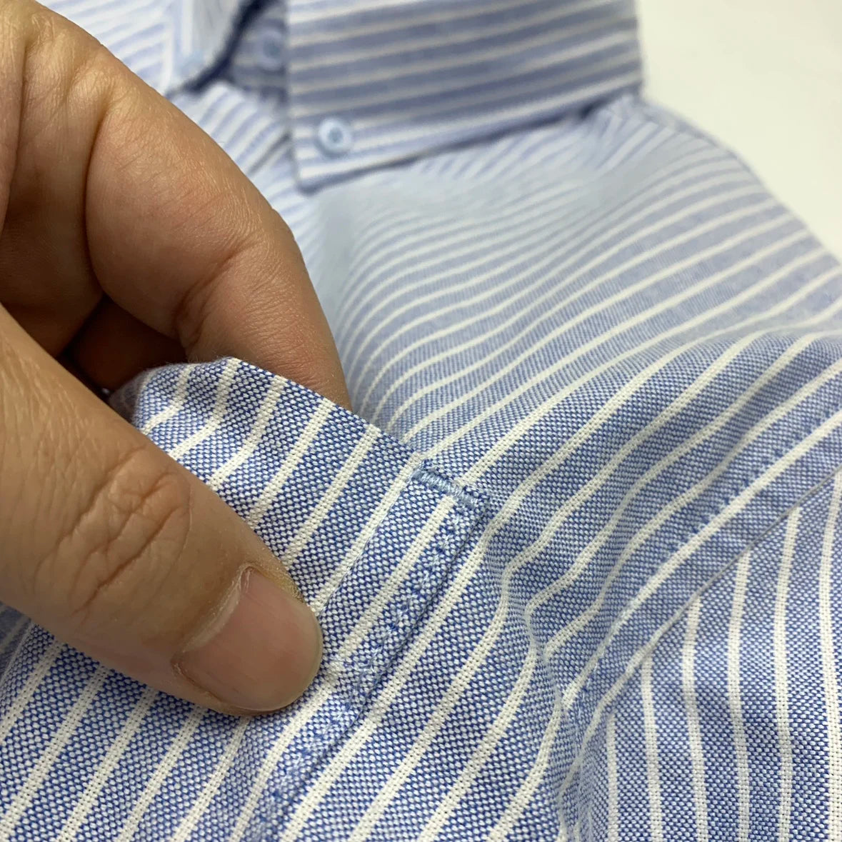 BeClassic Oxford Heritage Striped Cotton Shirt – Retro Japanese Inspired