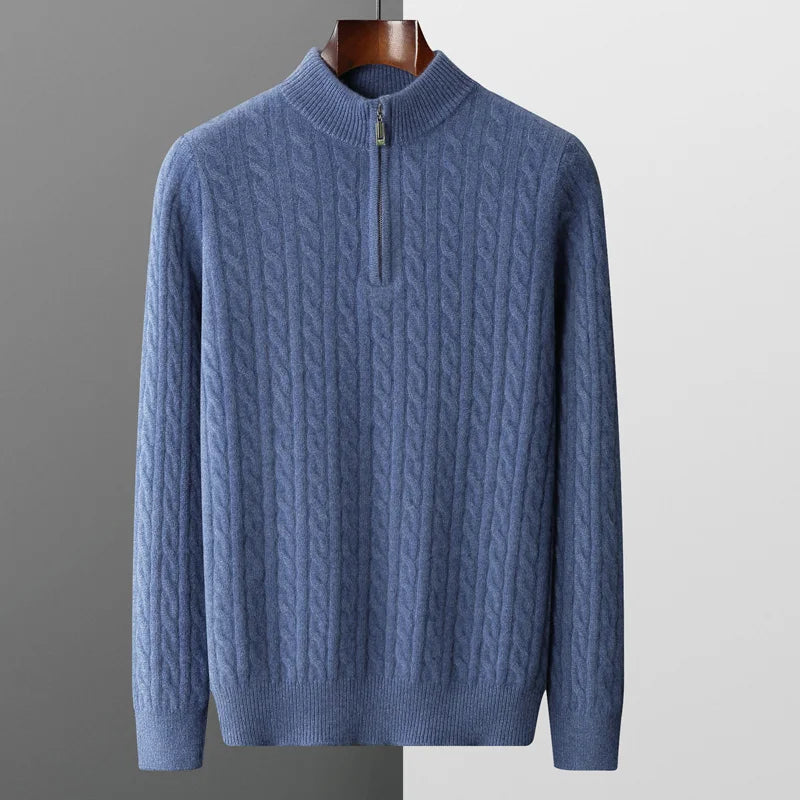 BeClassic™ 2025 Pure Wool Sweater – Classic English Style Pullover for Refined Autumn & Winter Wear.